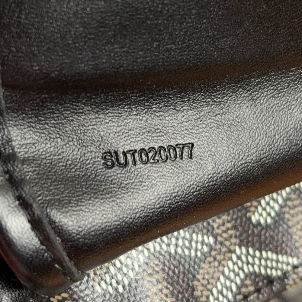 FAUX GOYARD SAINT LOUIS PM TOTE - BLACK GOYARDINE - Picture 8 of 16
